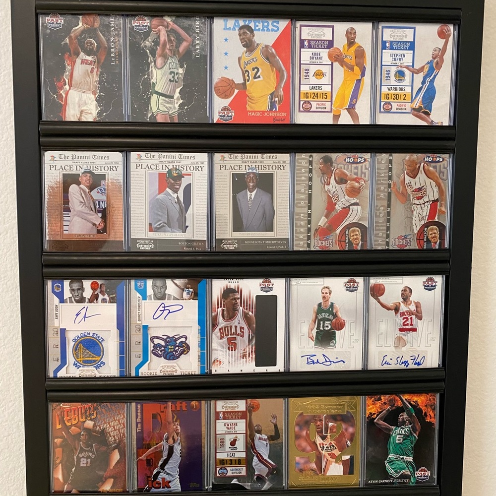 NBA framed signed cards